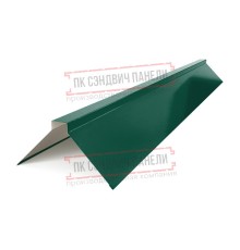 Планка конька плоского простая 115х115х2000 ПЭ-6005-0.45