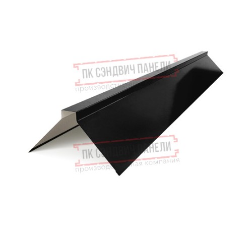 Планка конька плоского 120х120х2000 Viking E-9005-0.5