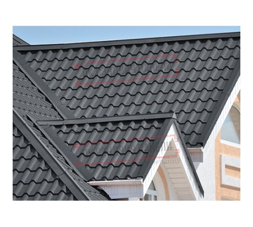 Планка конька плоского 120х120х2000 PURETAN-RR23-0.5