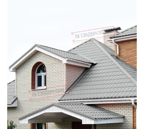 Планка примыкания нижняя 250х122х2000 ПЭ-9006-0.45