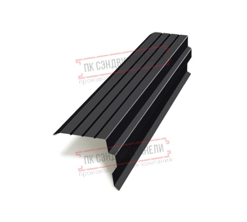 Планка торцевая 90х115х2000 PURMAN-9005-0.5