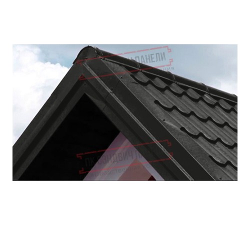 Планка торцевая 90х115х2000 PURMAN-9005-0.5