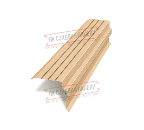 Планка торцевая 90х115х2000 ECOSTEEL-Клен-0.5