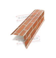 Планка торцевая 95х120х2000 ECOSTEEL-Кирпич-0.5