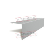 Планка угла наружного 115х115х2000 ПЭ-9006-0.45