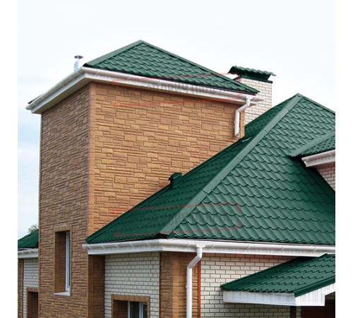 Планка угла внутреннего 115х115х2000 ПЭ-6005-0.45