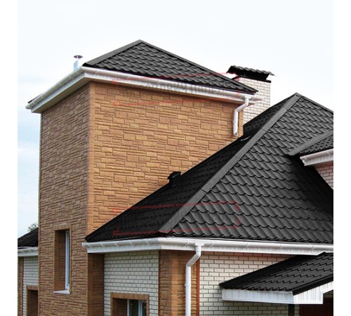 Планка угла внутреннего 115х115х2000 Viking E-9005-0.5