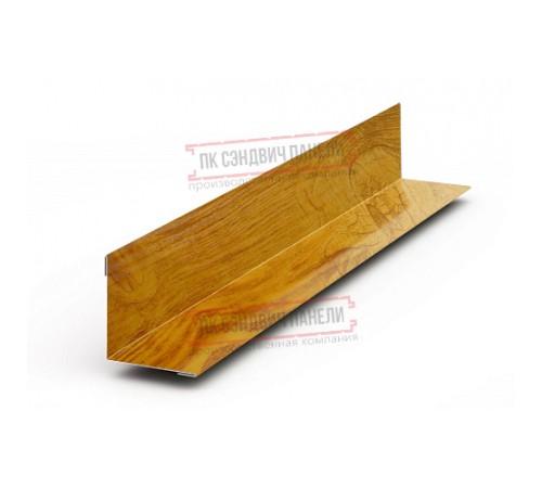 Планка угла внутреннего 115х115х2000 ECOSTEEL_T-ЗолотойДуб-0.5