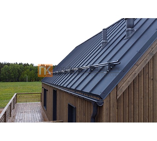 Снегозадержатель ХК с круглой труб. d25мм L=1000мм (2 опоры 2мм)