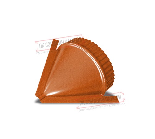 Заглушка конька круглого конусная AGNETA-CopperCopper-0.5