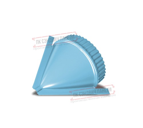 Заглушка конька круглого конусная PURMAN-Met.Blue-0.5