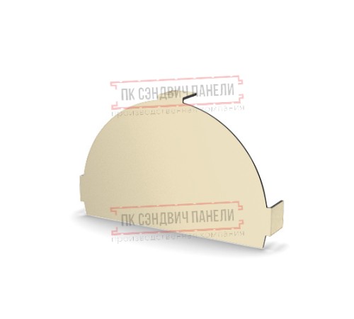 Заглушка конька круглого простая Norman ПЭ-1015-0.5