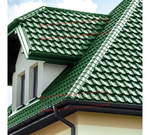 Заглушка конька круглого простая ПЛ-6002-0.5