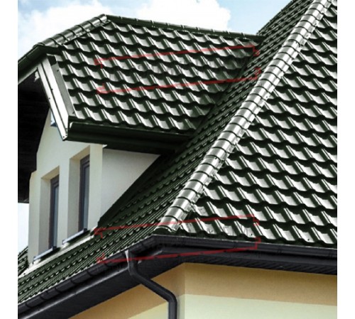 Заглушка конька круглого простая Viking-6007-0.45