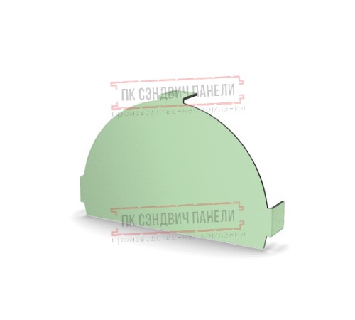 Заглушка конька круглого простая Norman ПЭ-6019-0.5