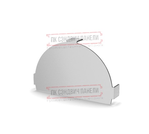 Заглушка конька круглого простая ПЭ-7047-0.45