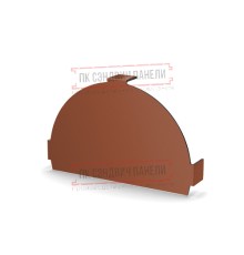 Заглушка конька круглого простая Norman ПЭ-8004-0.5