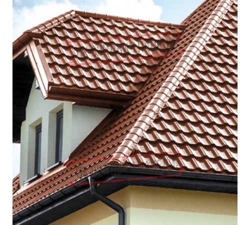 Заглушка конька круглого простая PURETAN-RR750-0.5