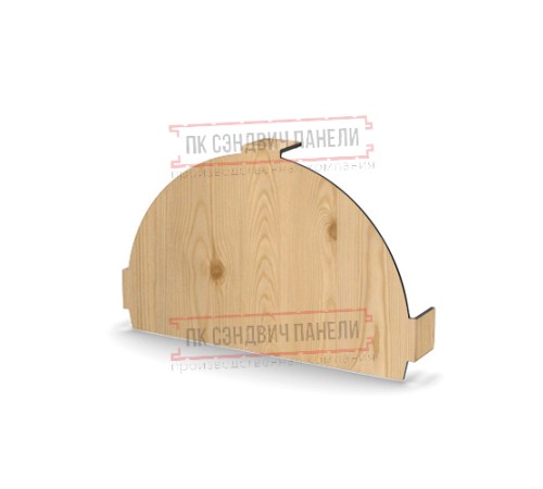 Заглушка конька круглого простая ECOSTEEL-Сосна-0.5