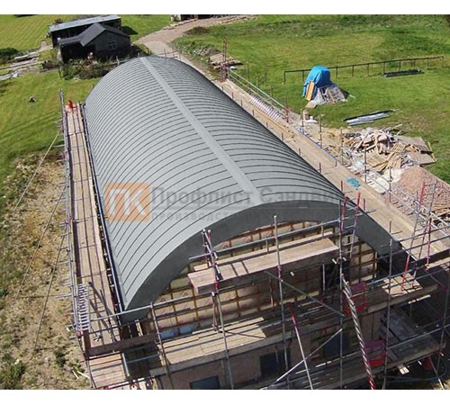 Продольно гнутый фальц профилированный 0,5 RR 21 GreenCoat Pural