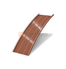 Продольно гнутый фальц профилированный 0,5 RAL 8004 Satin