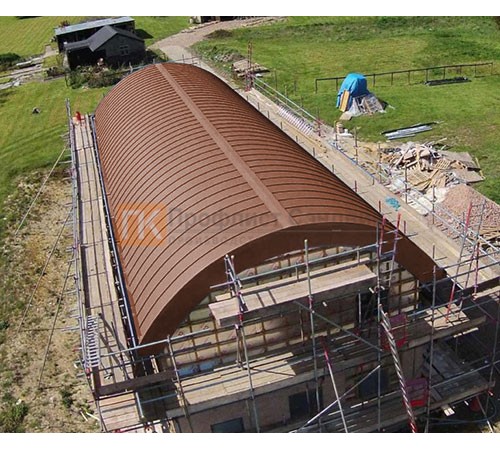 Продольно гнутый фальц профилированный 0,5 RAL 8004 Satin