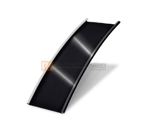 Продольно гнутый фальц гладкий 0,5 RAL 9005 Satin
