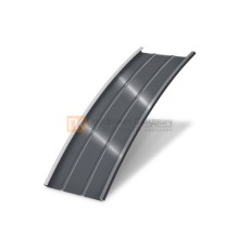Продольно гнутый фальц профилированный 0,45 RAL 7024 Drap