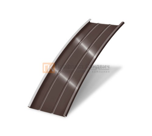 Продольно гнутый фальц профилированный 0,45 RAL 8017 Drap