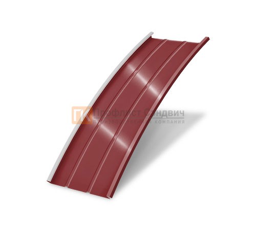 Продольно гнутый фальц профилированный 0,5 RAL 3011 Satin