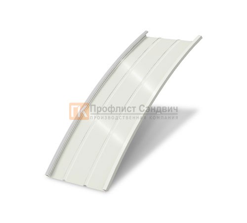 Продольно гнутый фальц профилированный 0,5 RAL 9003 Полиэстер