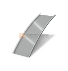 Продольно гнутый фальц гладкий 0,45 RAL 9006 Полиэстер