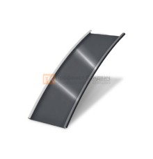 Продольно гнутый фальц гладкий 0,45 RAL 7024 Drap