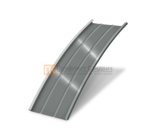 Продольно гнутый фальц профилированный 0,45 RAL 7005 Полиэстер