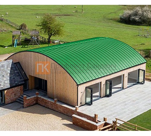 Продольно гнутый фальц гладкий 0,45 RAL 6018 Полиэстер