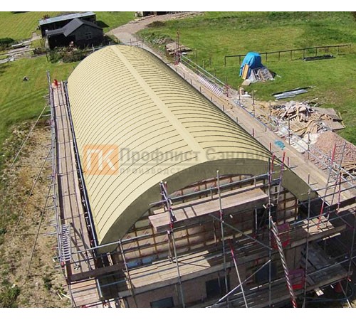 Продольно гнутый фальц профилированный 0,45 RAL 1014 Полиэстер