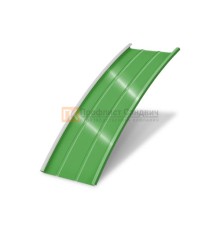 Продольно гнутый фальц профилированный 0,5 RAL 6018 Полиэстер