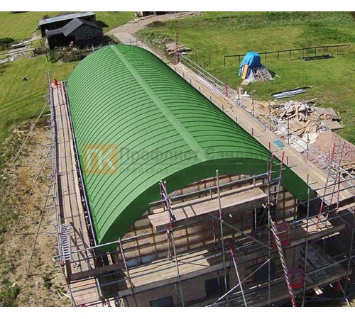 Продольно гнутый фальц профилированный 0,5 RAL 6018 Полиэстер