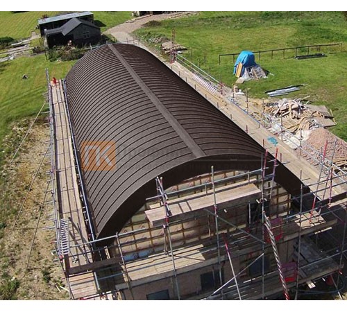 Продольно гнутый фальц профилированный 0,5 RAL 8017 Atlas