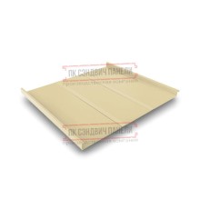 Фальц двойной стоячий Line 0,45 Полиэстер RAL1014 слоновая кость с пленкой на замках