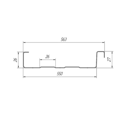 Фальц двойной стоячий Line 0,5 Satin Мatt RAL7016 серый антрацит с пленкой на замках
