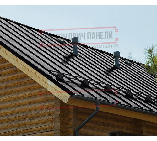 Фальц двойной стоячий Line 0,5 Rooftop Matte RAL9005 черный с пленкой на замках