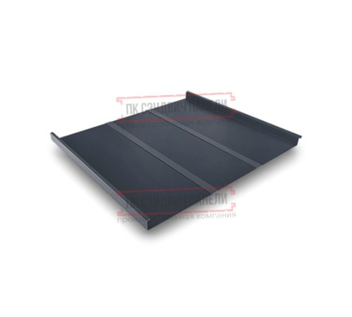 Фальц двойной стоячий Line 0,5 Rooftop Matte RAL7016 антрацитово-серый с пленкой на замках