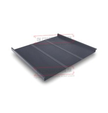 Фальц двойной стоячий Line 0,5 Quarzit RAL7024 мокрый асфальт с пленкой на замках