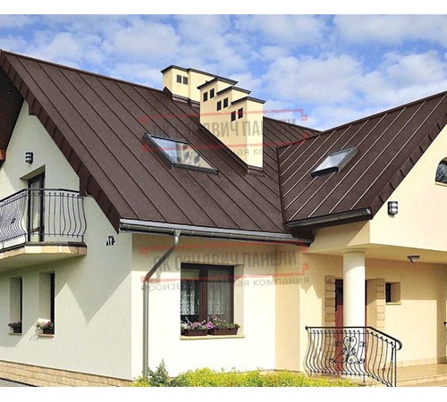 Фальц двойной стоячий 0,5 Satin RAL8017 шоколад