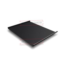 Фальц двойной стоячий 0,5 PurPro Matt 275 RAL9005 черный с пленкой на замках