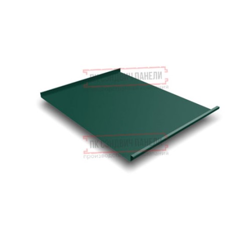 Фальц двойной стоячий 0,5 Velur RAL6005 зеленый мох с пленкой на замках