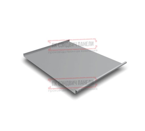 Фальц двойной стоячий 0,45 Drap RAL7004 сигнальный серый с пленкой на замках