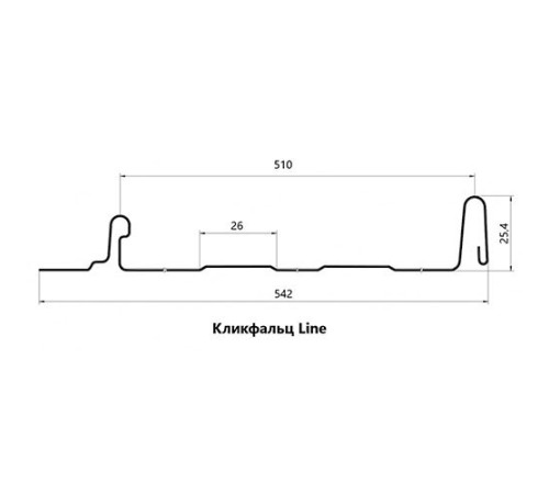 Кликфальц Line 0,45 Drap RR32 темно-коричневый с пленкой на замках