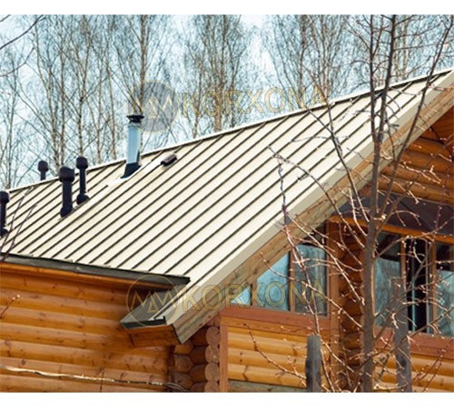 Кликфальц Line 0,5 Satin RAL1015 светлая слоновая кость с пленкой на замках